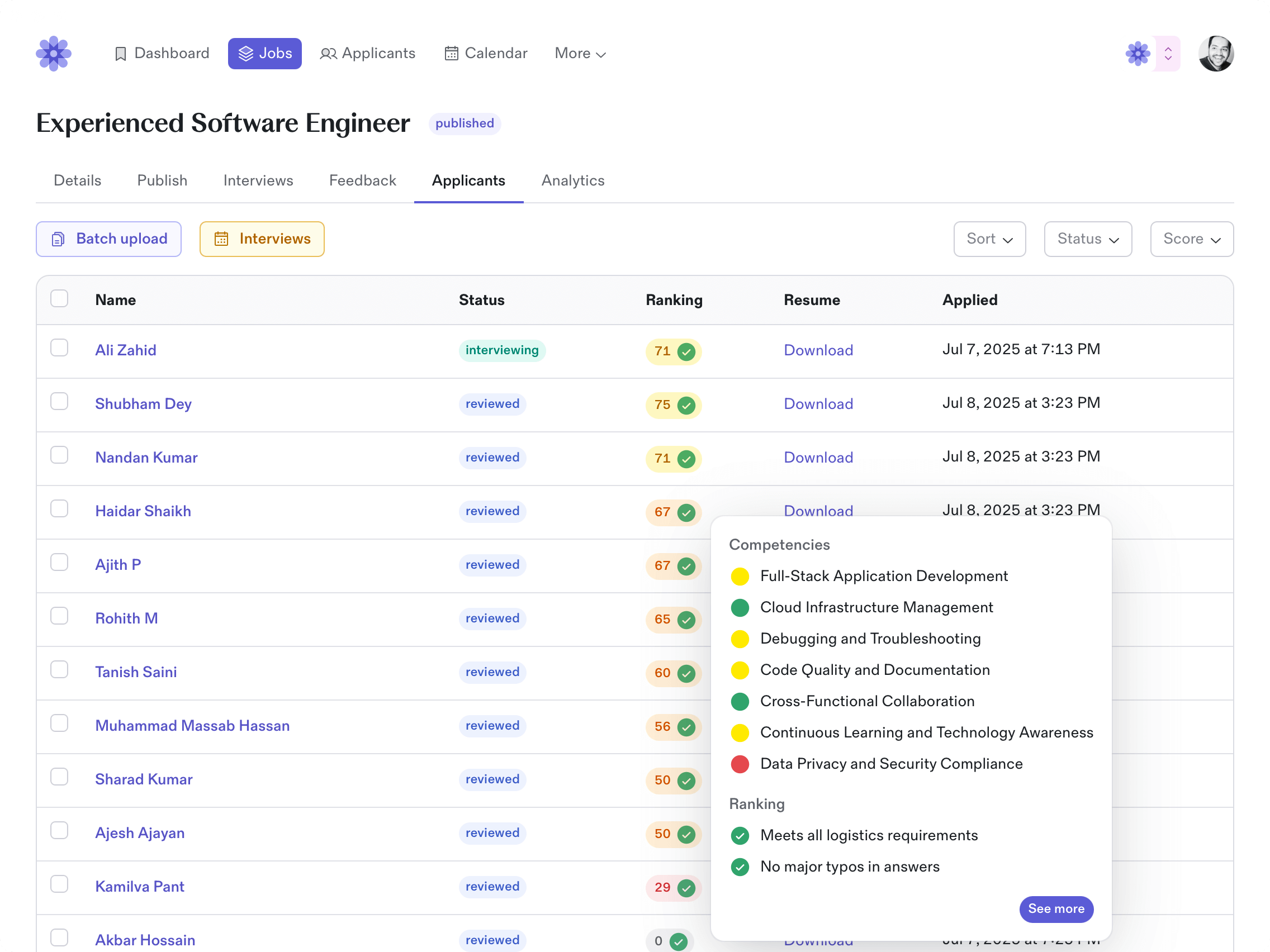 Workcraft dashboard