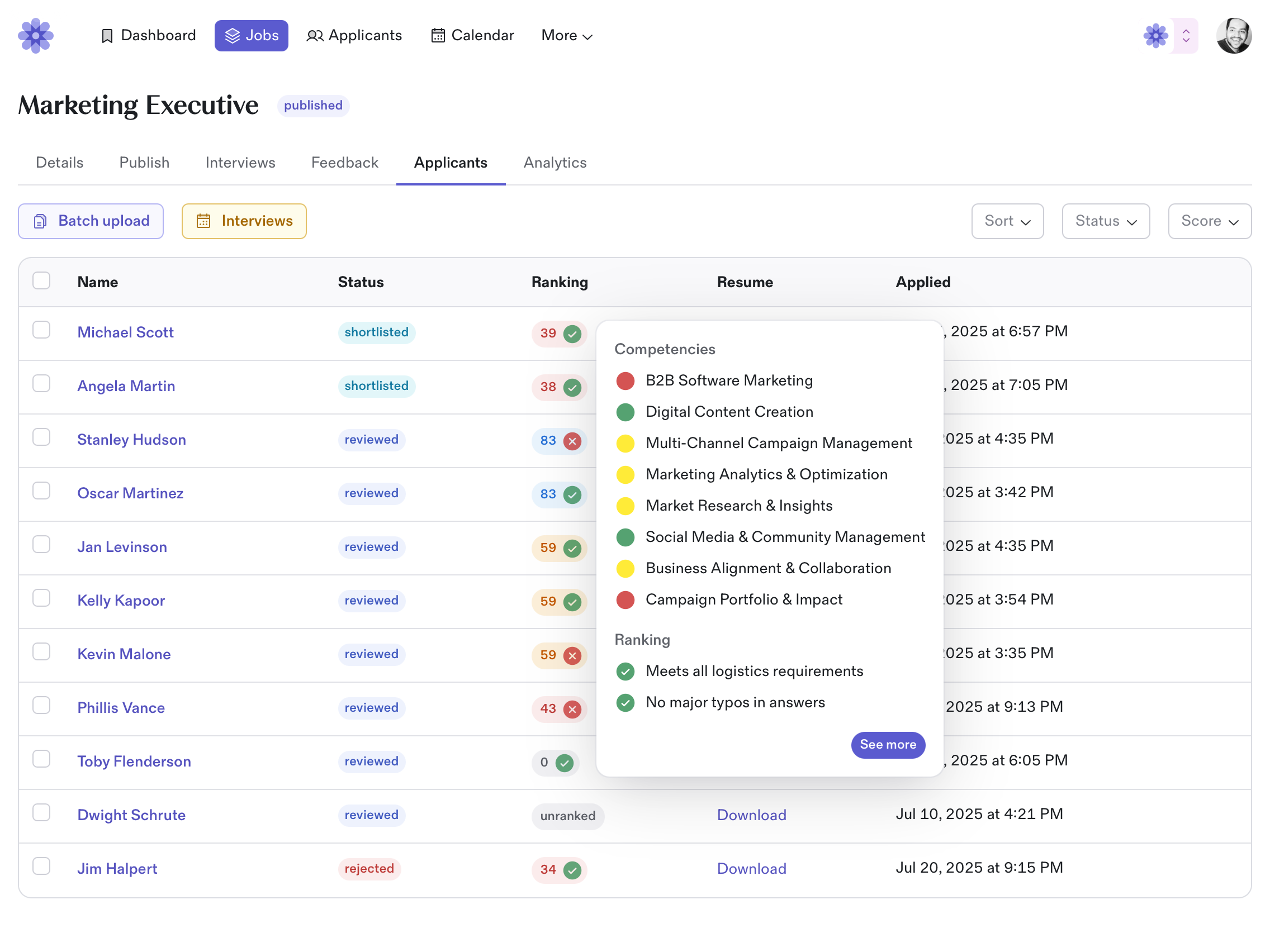 Workcraft dashboard
